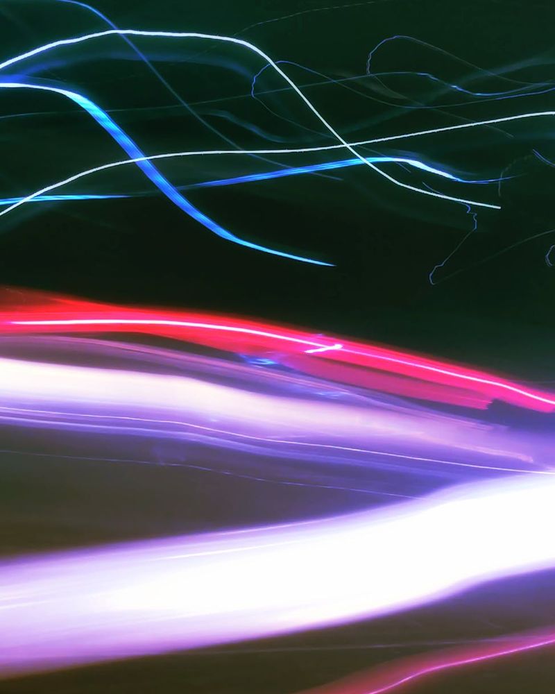 Abstract glowing lines representing energy and movement flow