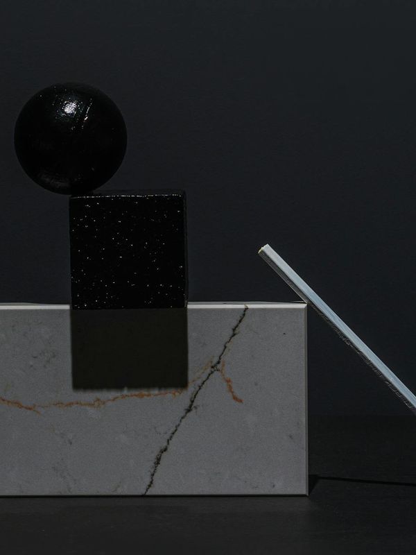 Elegant abstract shapes illustrating physical flexibility and balance